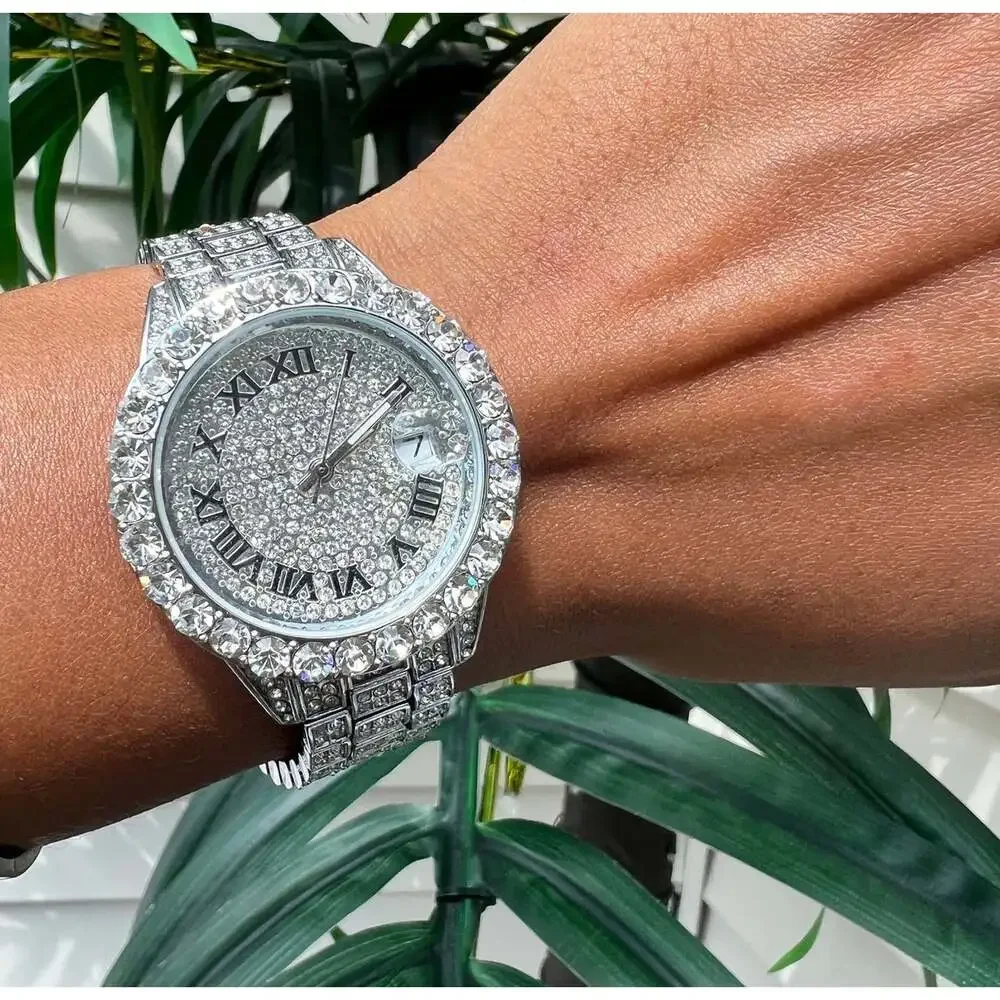 Blinged out ICY watch